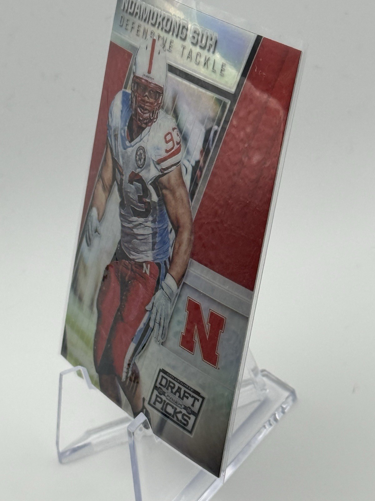 2016 Prizm Collegiate Draft Picks – Ndamukong Suh Silver Prizm (RC) #77