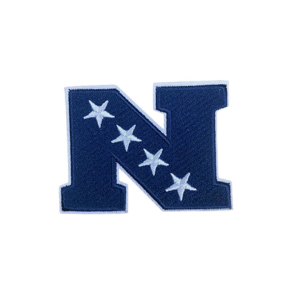 Set Of 3 AFC + NFC CONFERENCE + Small NFL shield Logos IRON ON PATCHES