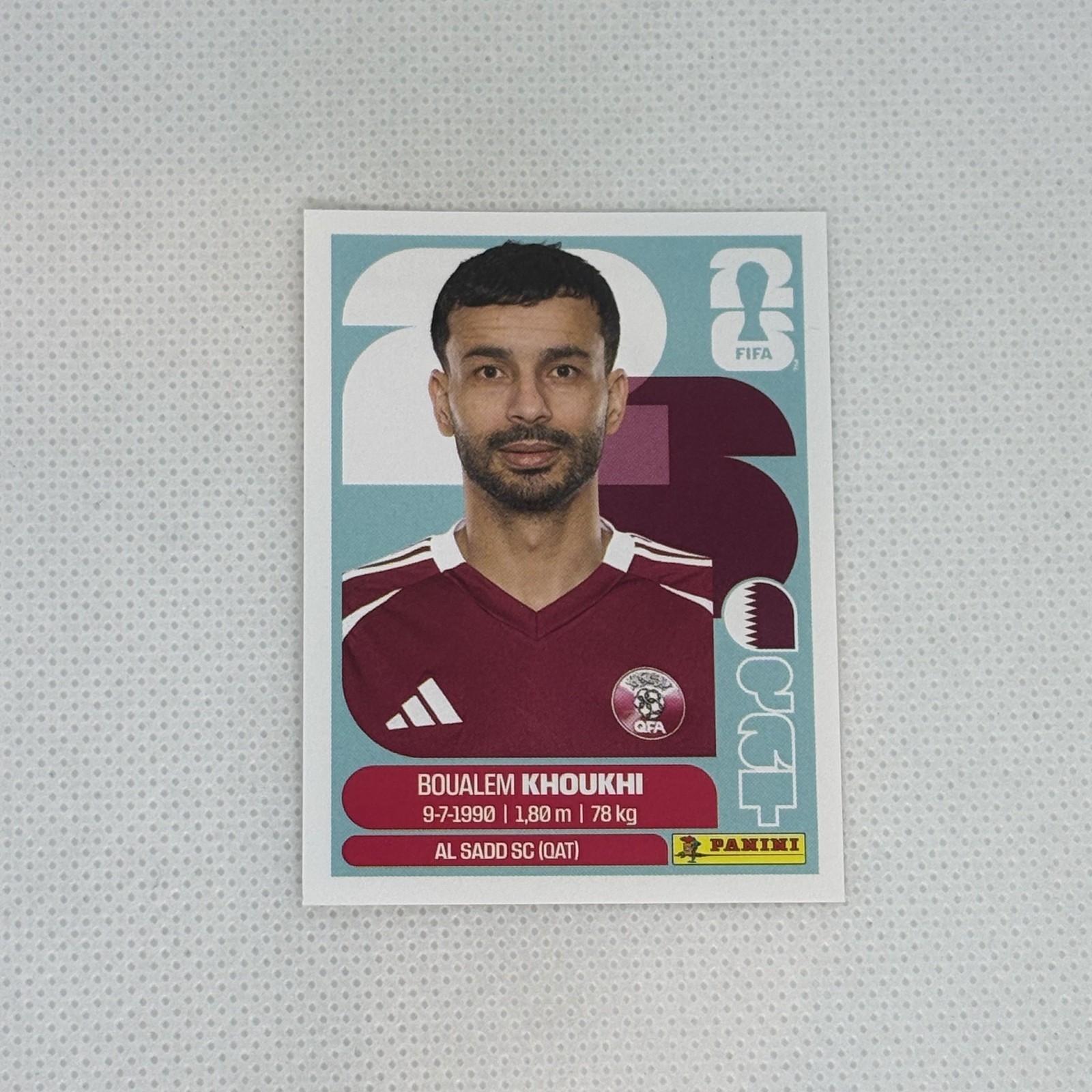 2026 Panini FIFA World Cup | Boualem Khoukhi Qatar QAT 6 | Sticker!