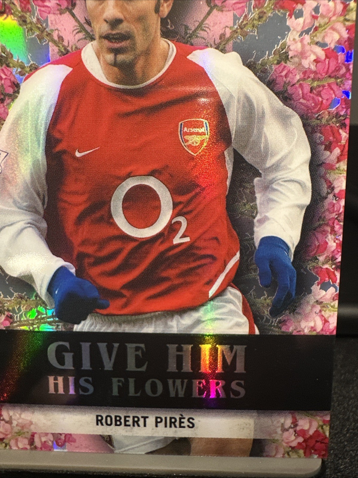 2026 Topps Chrome EPL Robert Pires Arsenal /10 HF-23 Snapdragon Refractor SSP!!!