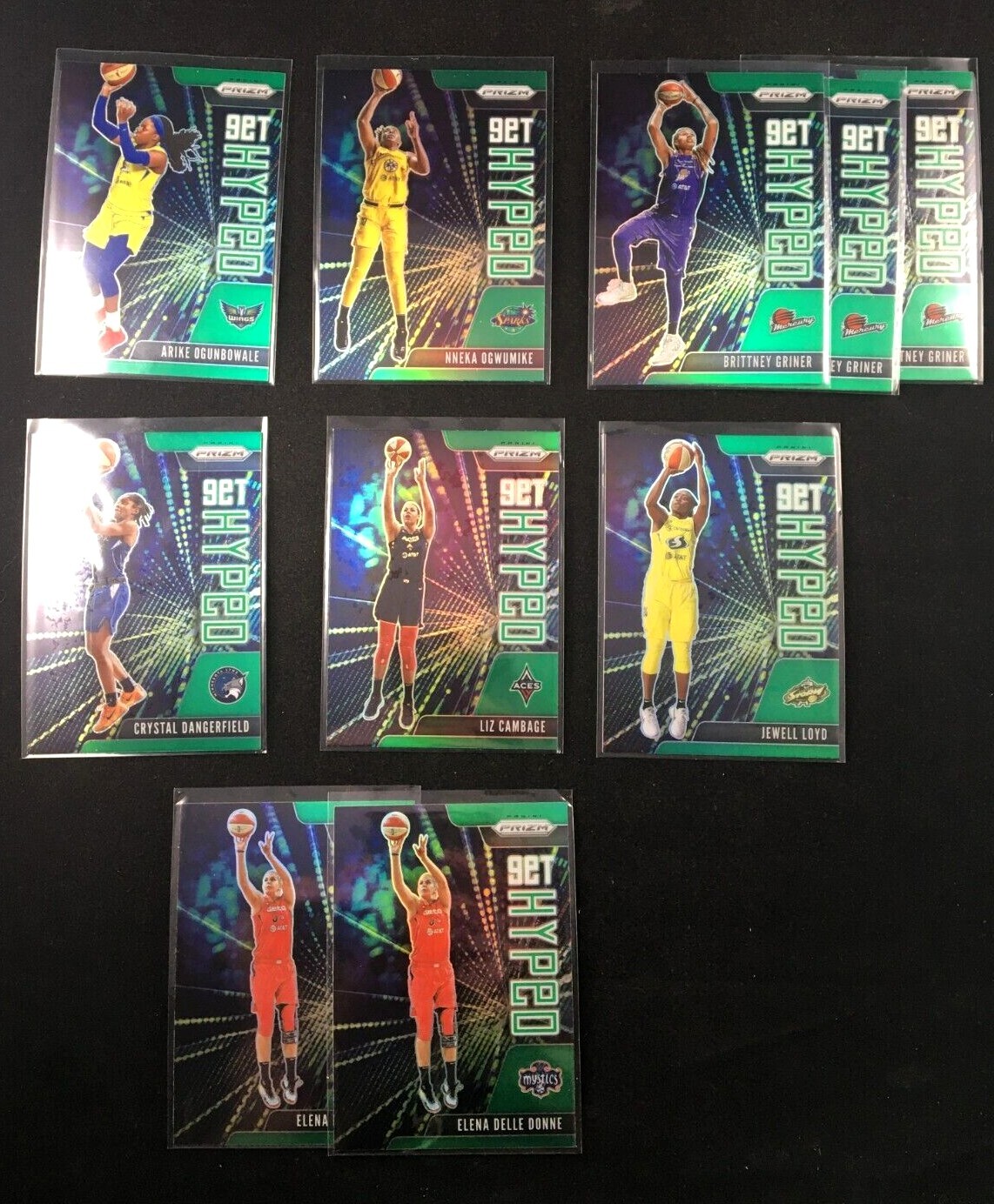 2021 WNBA Panini Prizm GREEN INSERT – Pick Your Player – Set Builder
