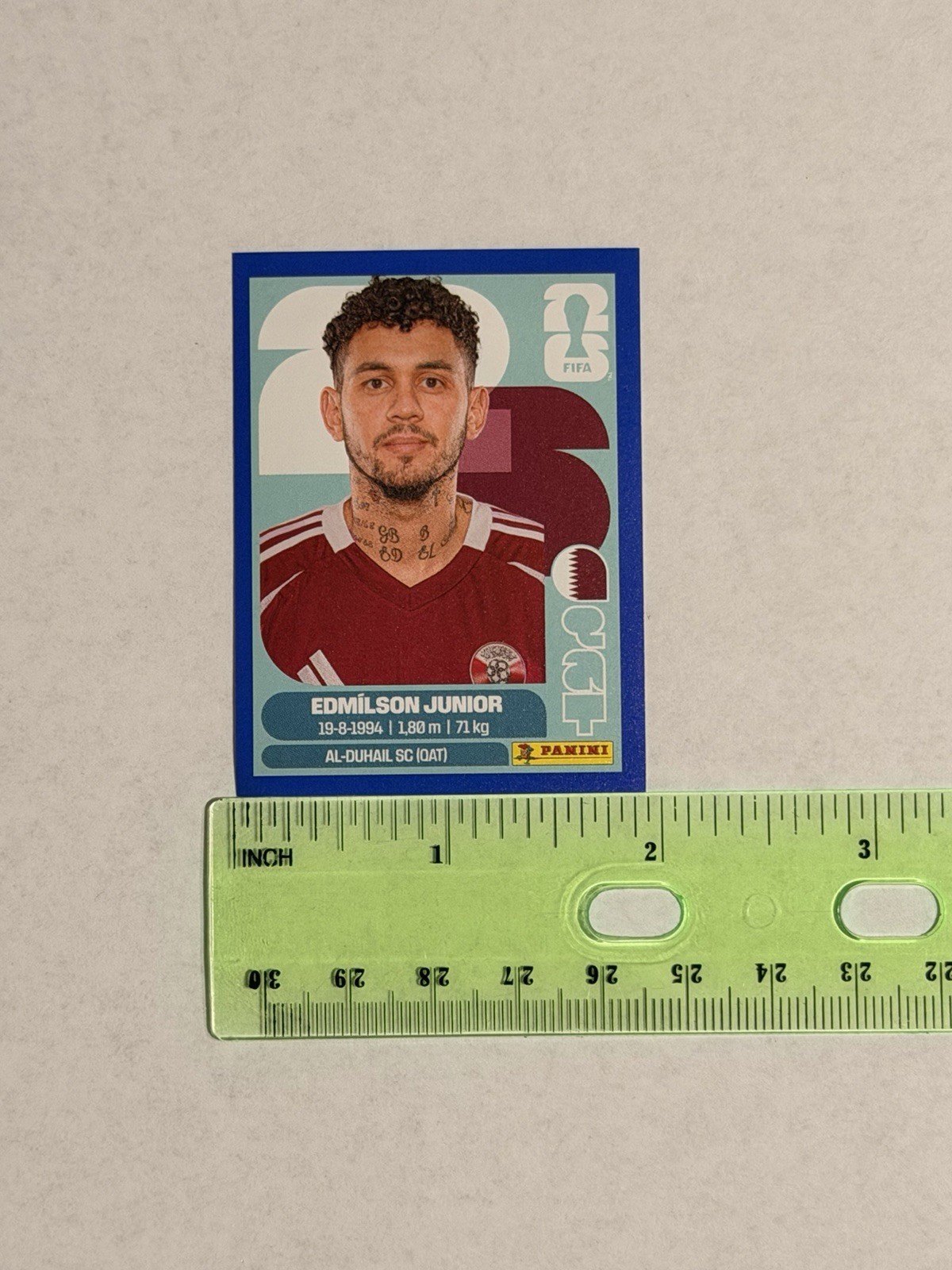 Panini World Cup 2026 Sticker Edmilson Junior QAT 17 Blue Parallel