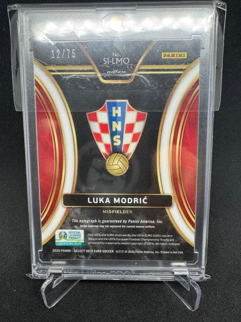 PANINI Luka Modric Autograph Card Select Series 75 Croatia Euro 2020 Pre-Owned