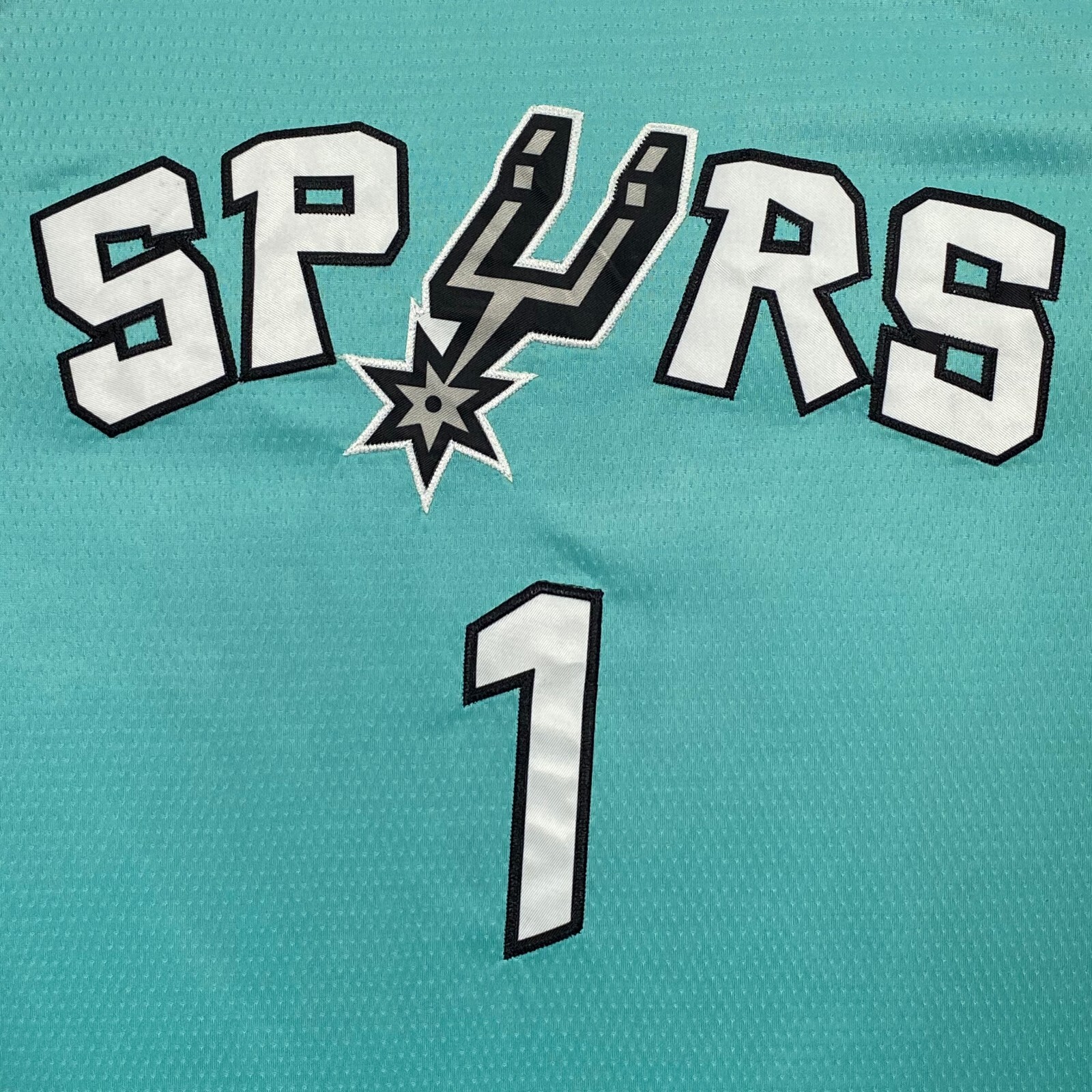 Victor Wembanyama #1 Jersey, Embroidered, Green
