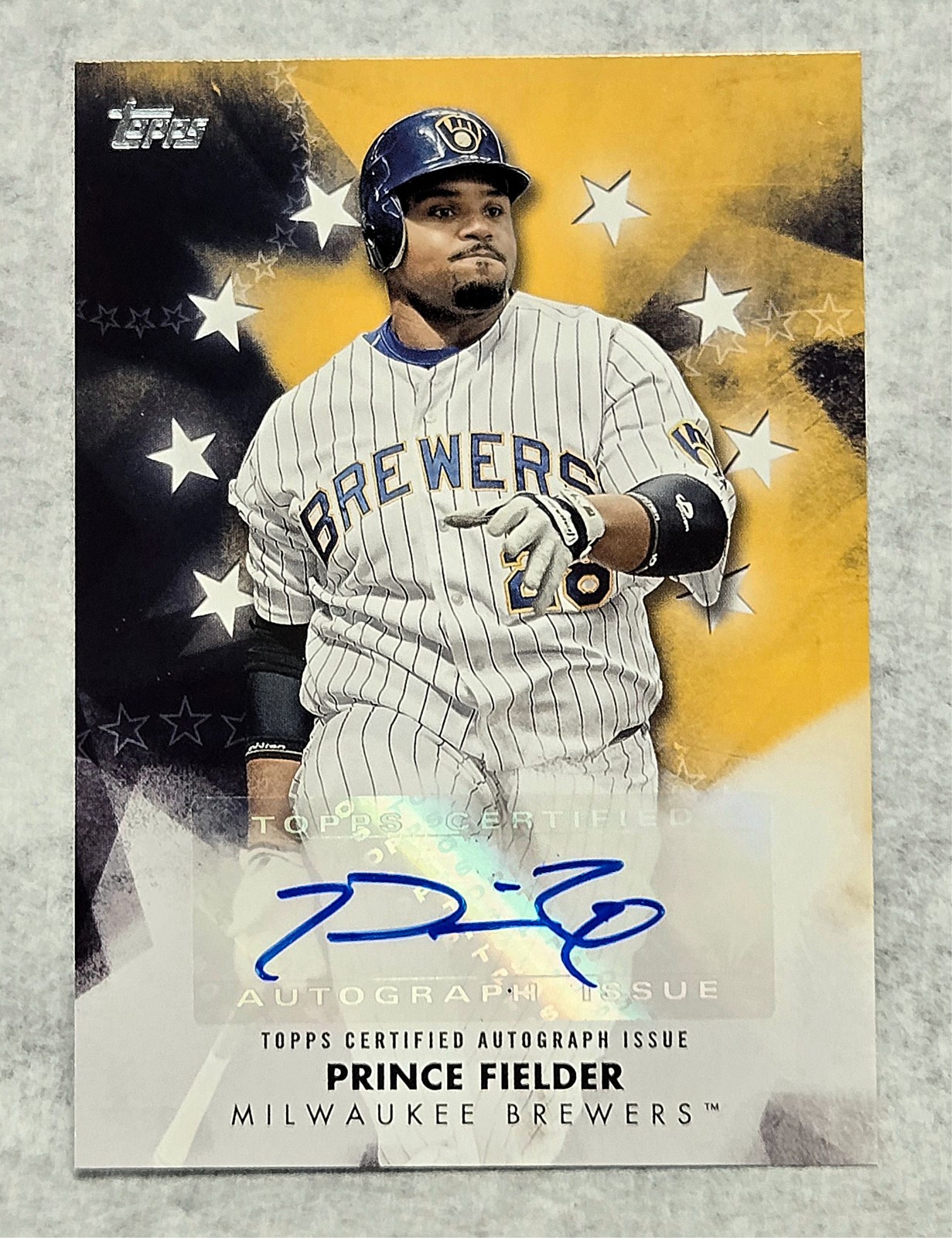 2024 topps Prince Fielder #BSA-PF auto mint condition