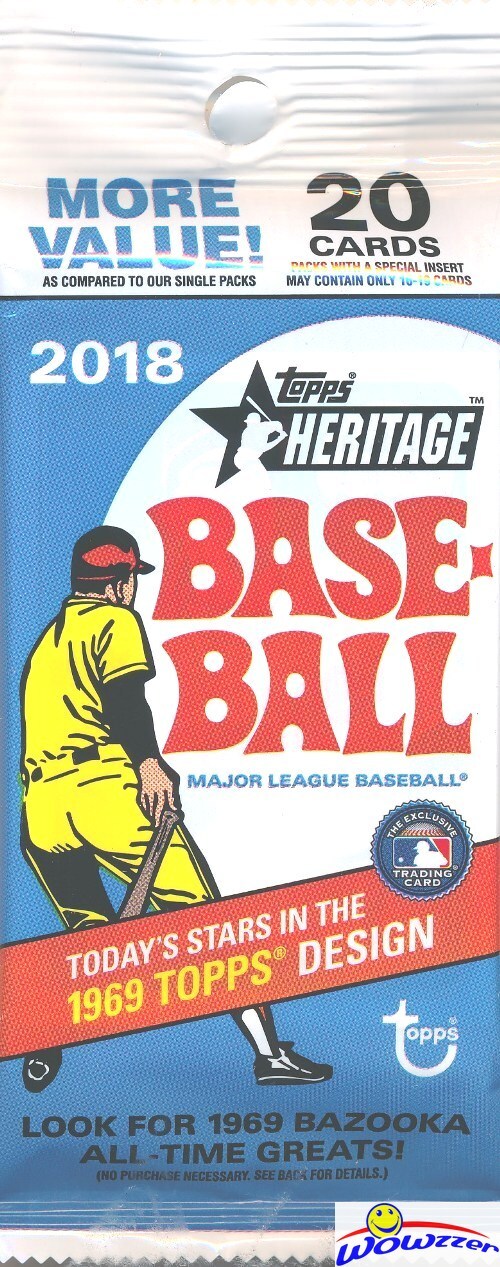 2018 Topps Heritage Baseball JUMBO FAT PACK Sealed Pack! Shohei Ohtani RC Year!