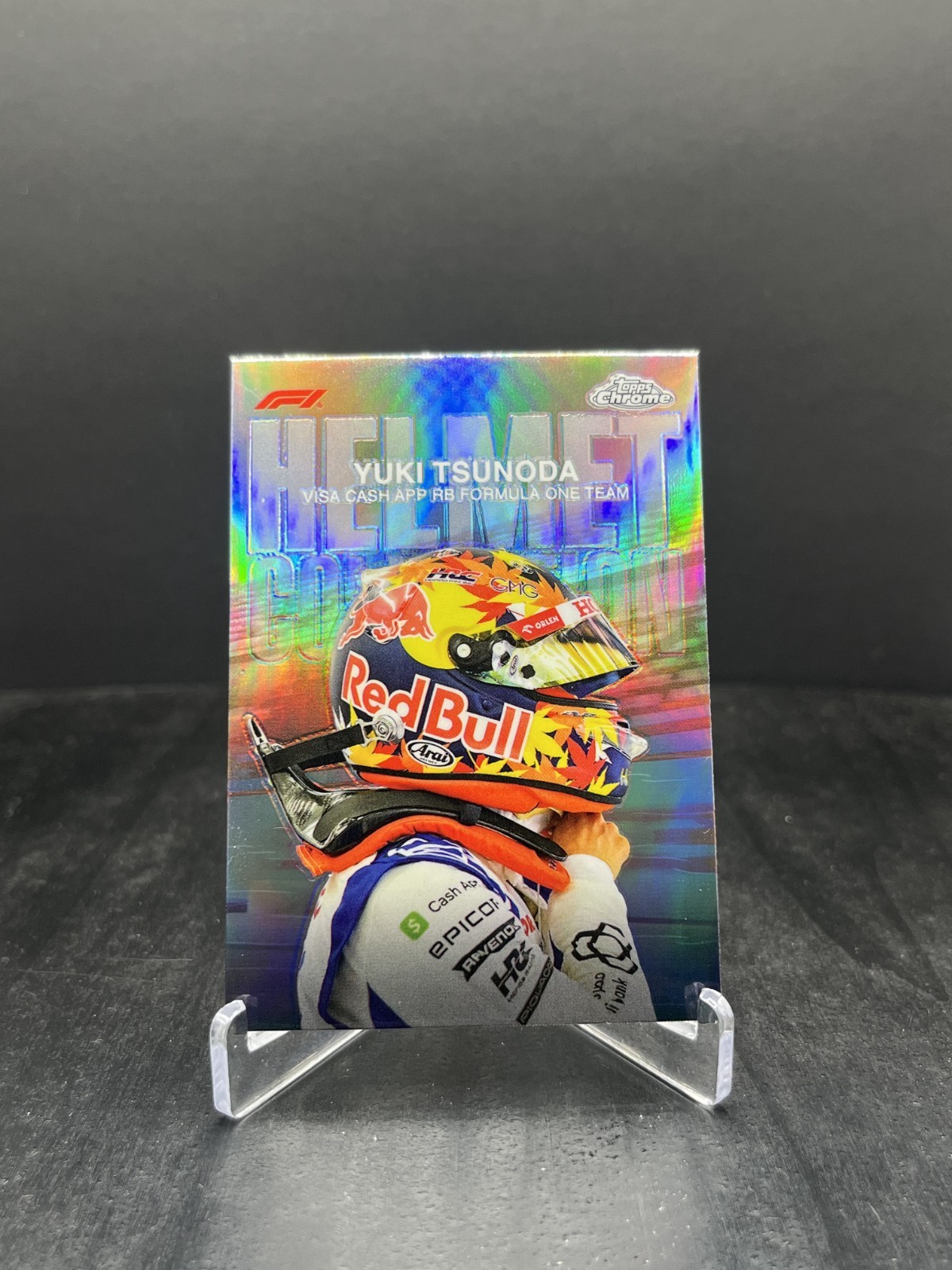 2024 Topps Chrome Formula 1 F1 Yuki Tsunoda Helmet Collection #HC-13