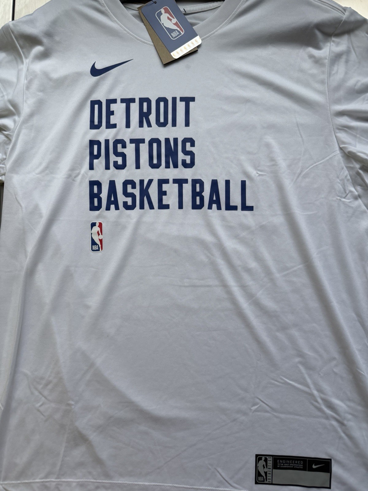 Detroit Pistons Nike 2023/24 Sideline Legend Performance Practice T-Shirt PE