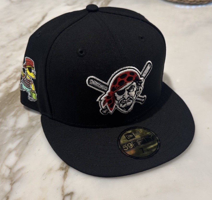 Pirates New Era 59FIFTY The Simpsons Black Hat Size 7 3/8 Lids Exclusive IN HAND