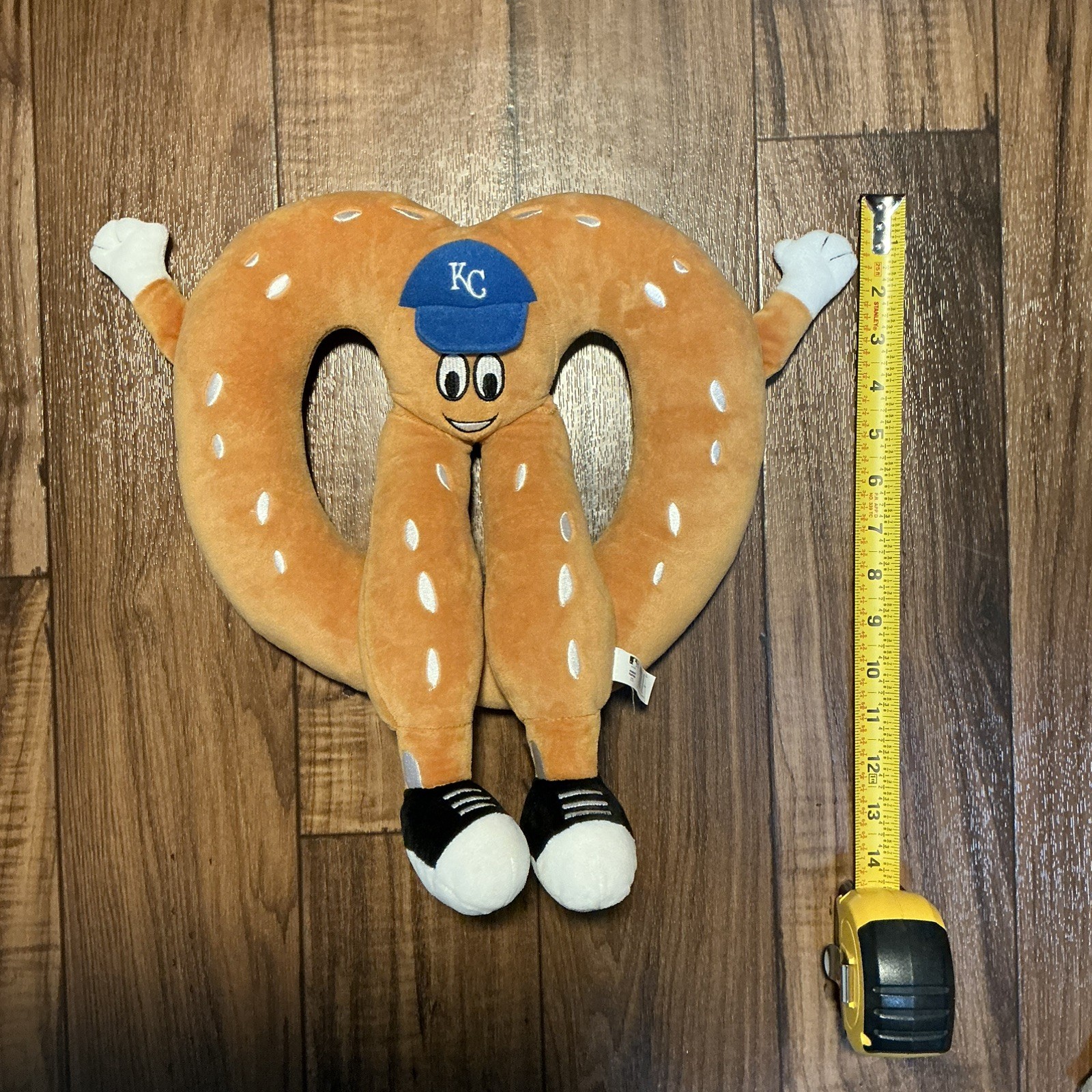 Kansas City Royals Pretzel Plush Mascot MLB Baseball KC Mascot Factory HTF RARE