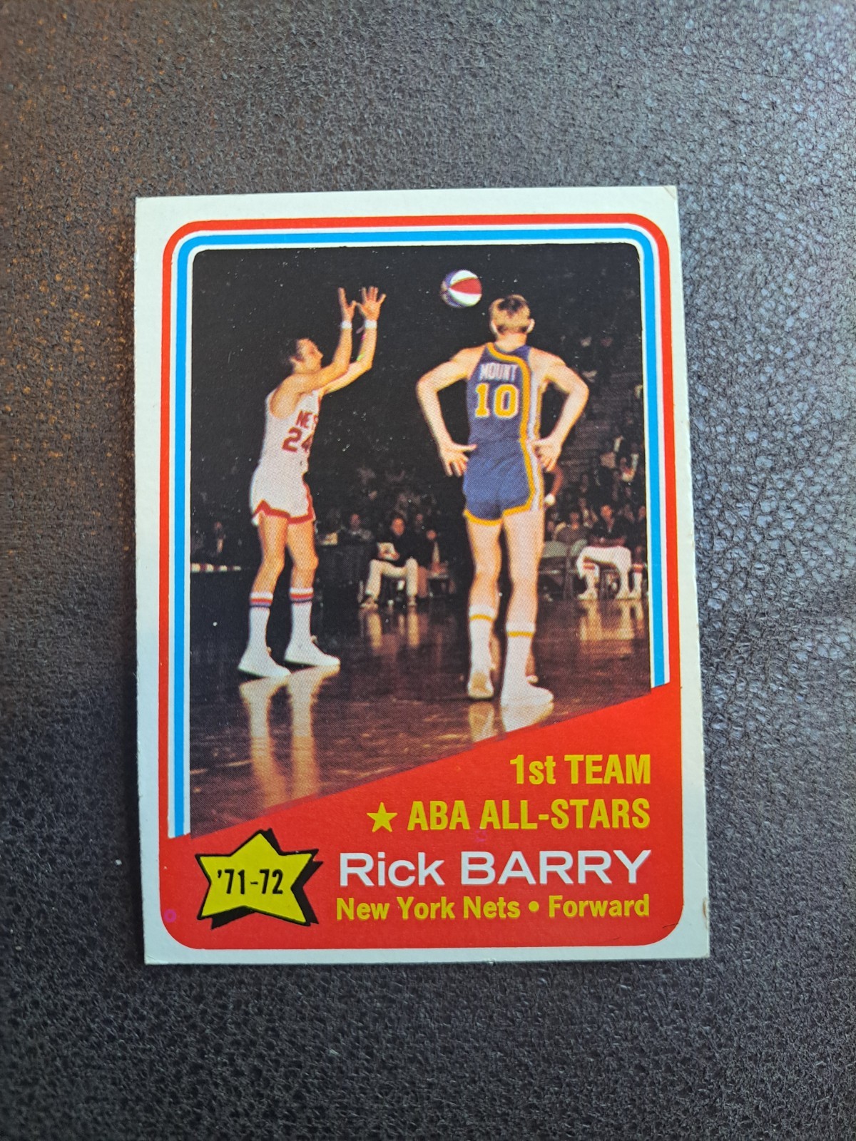 1972-73 Topps – Rick Barry #250 1st Team ABA All Stars New York Nets VG-EX
