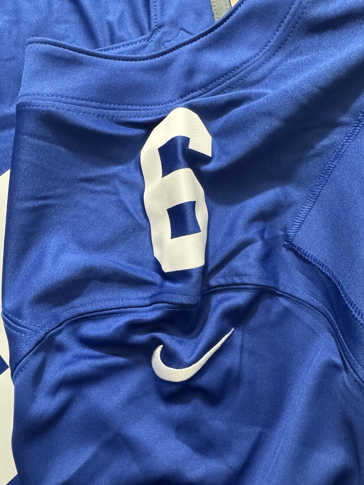 Men’s New York Giants Jaxson Dart Nike Royal Team Game Jersey – L