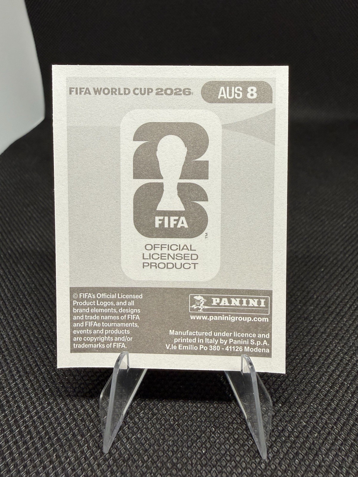 2026 Panini FIFA World Cup Sticker Cameron Burgess #AUS 8 – Australia