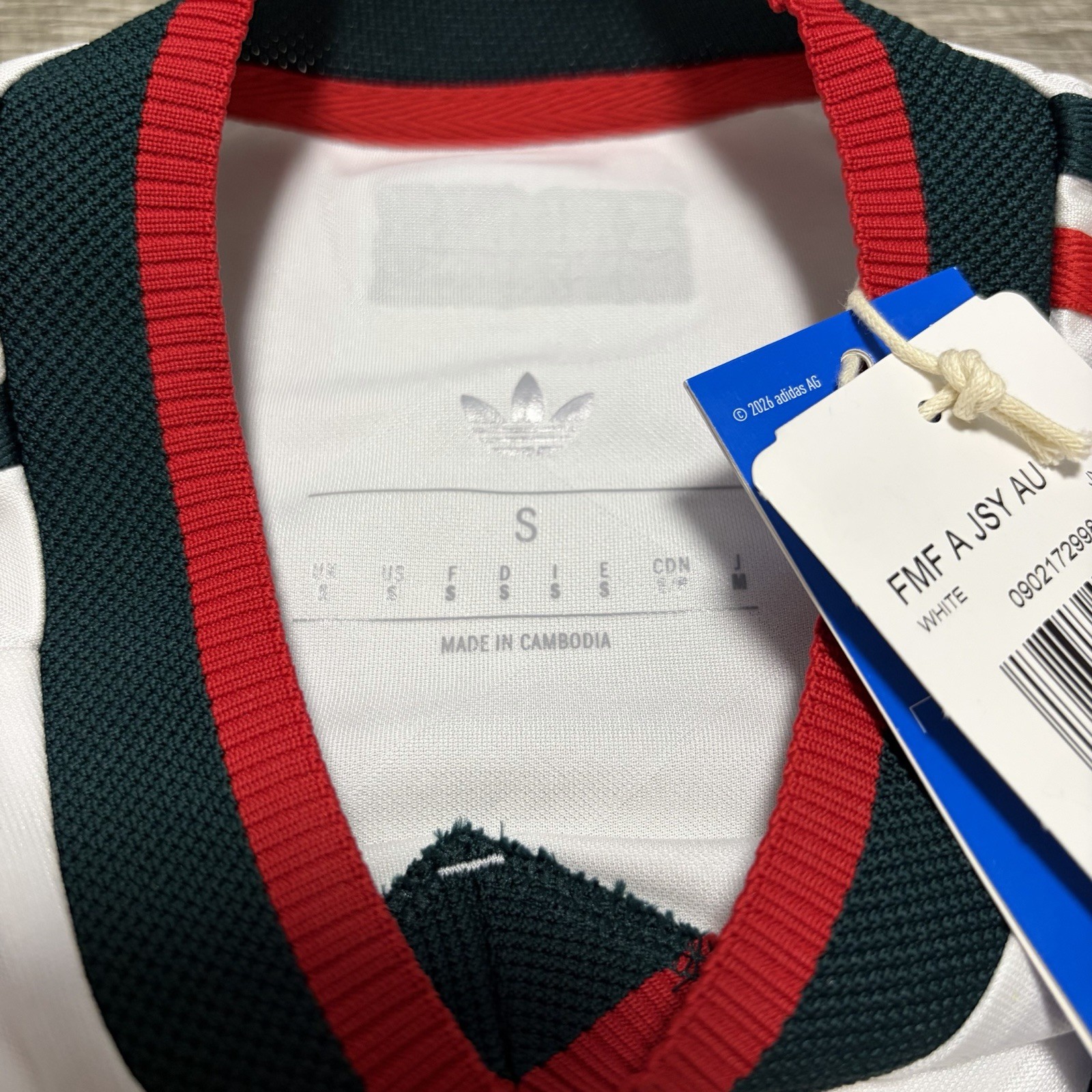 2026 Mexico Authentic Away Adidas World Cup Jersey Men’s Small JY5539 NWT