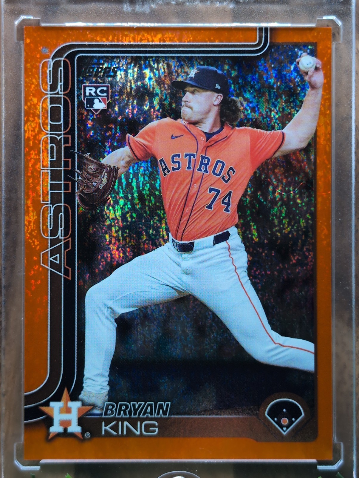 2025 Topps Update Bryan King /25 Orange RC Astros #US183
