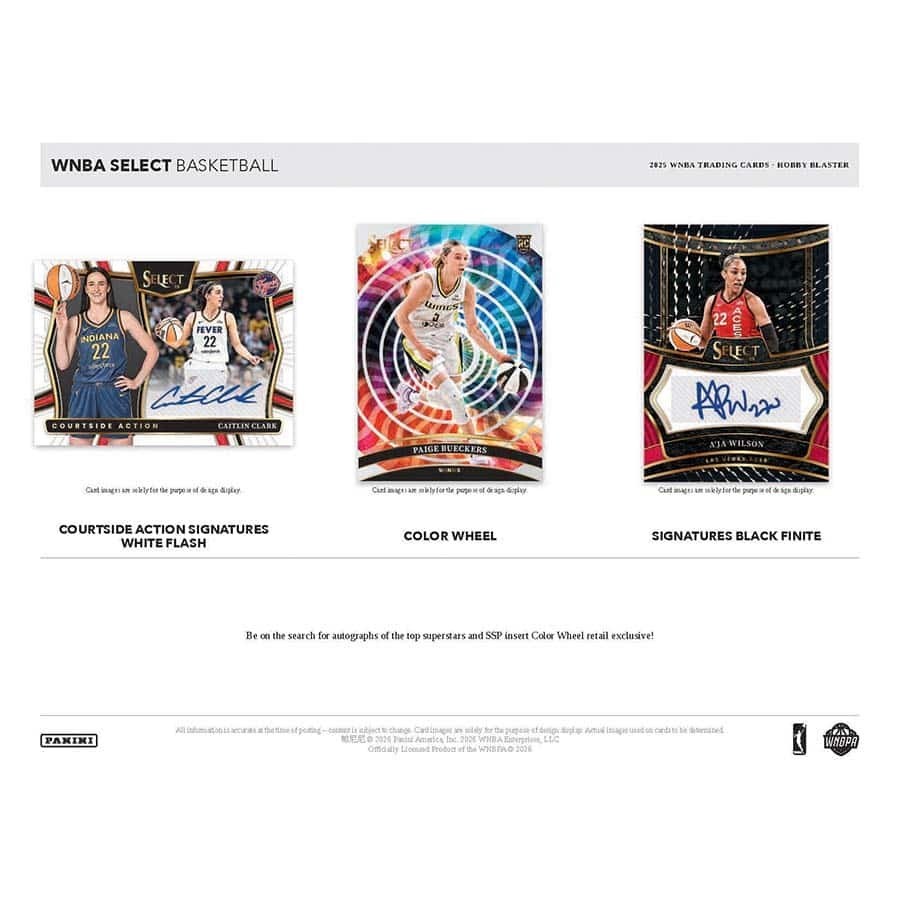 2025 Select WNBA Basketball Hobby Blaster Box Factory Sealed 25PAKSELWNBA-BXBH