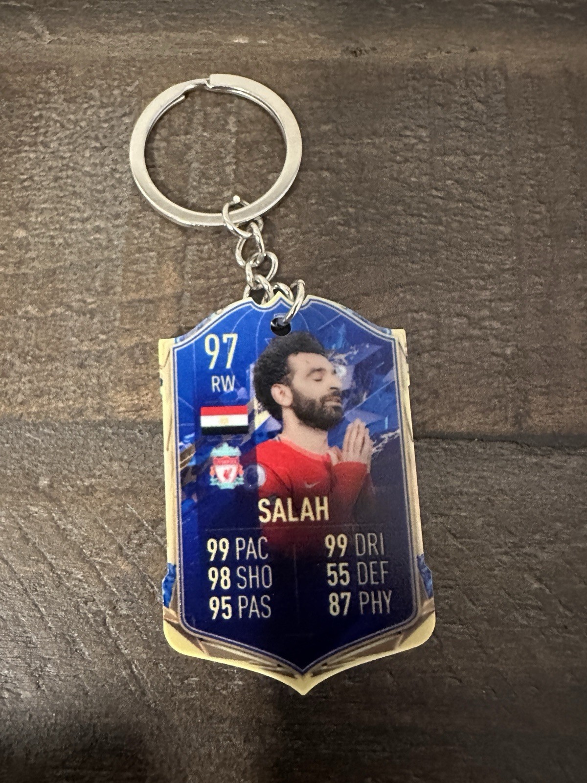 FIFA Trading Card Acrylic Keychain 4.6 cm – Liverpool Mo Salah.