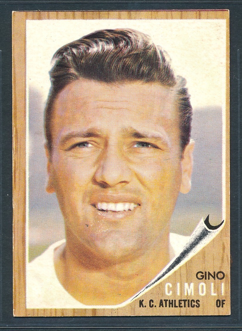 1962 Topps #402 GINO CIMOLI Kansas City Athletics ~ GOOD