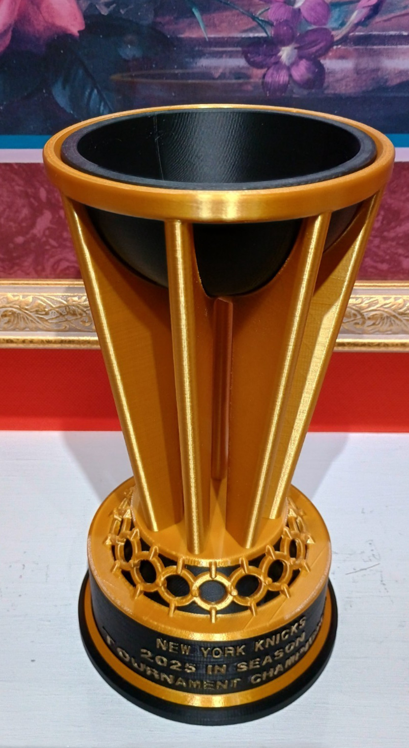 KNICK-2025 IN-SEASON Emirates NBA tournament championship trophy