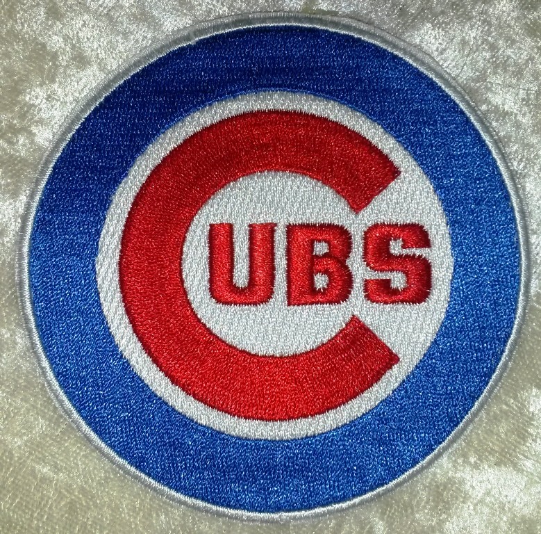 Chicago Cubs 3.5″ Iron /Sew On Embroidered Patch~US Seller!