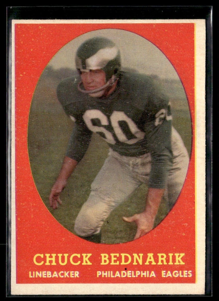 1958 Topps Chuck Bednarik Ex Set Break #35