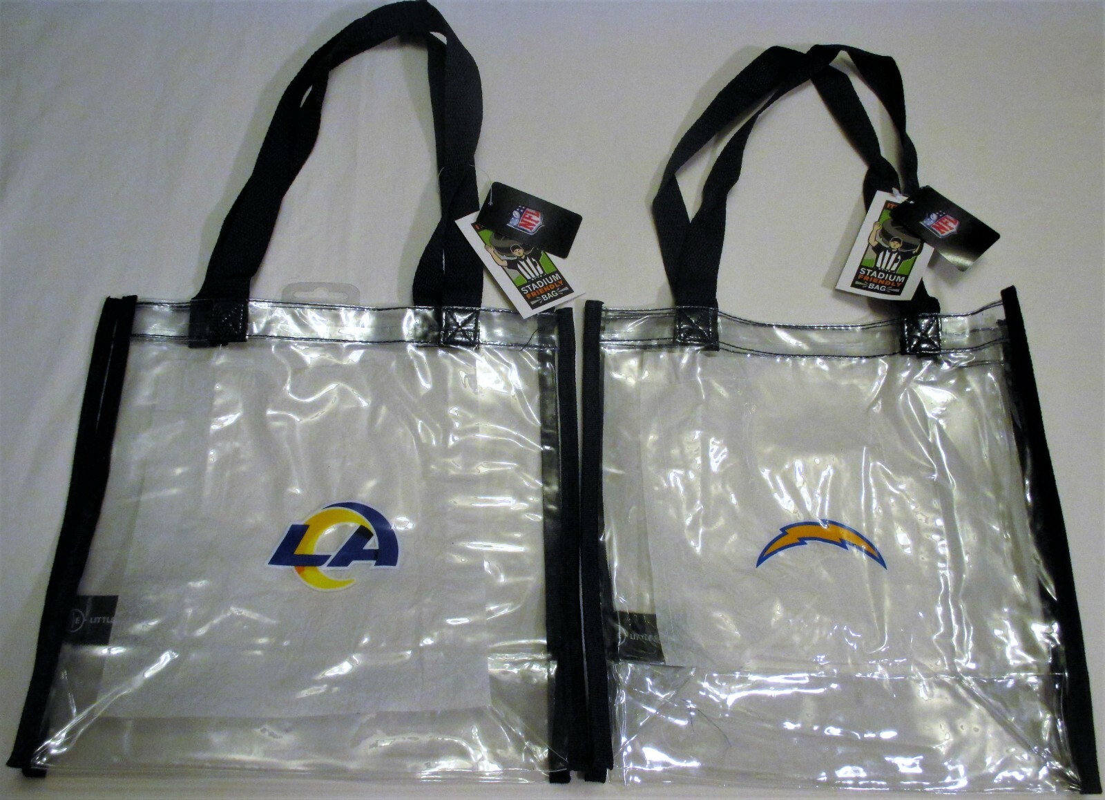 NEW Los Angeles LA CHARGERS Clear PVC TOTE BAG Stadium Approved by Little Earth