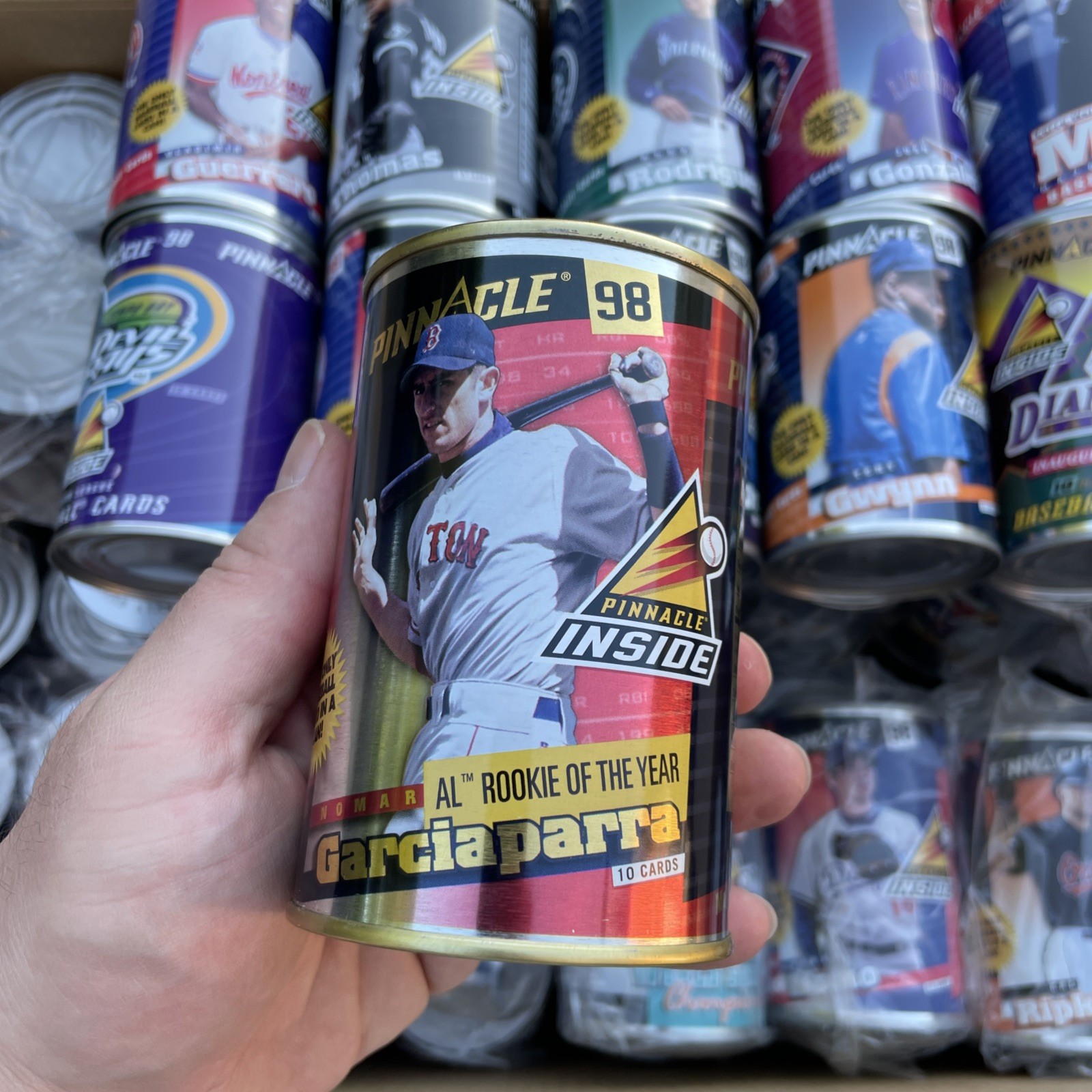 10x – 1998 Pinnacle Inside Baseball Tin Cans Factory Sealed Pack LOT of 10