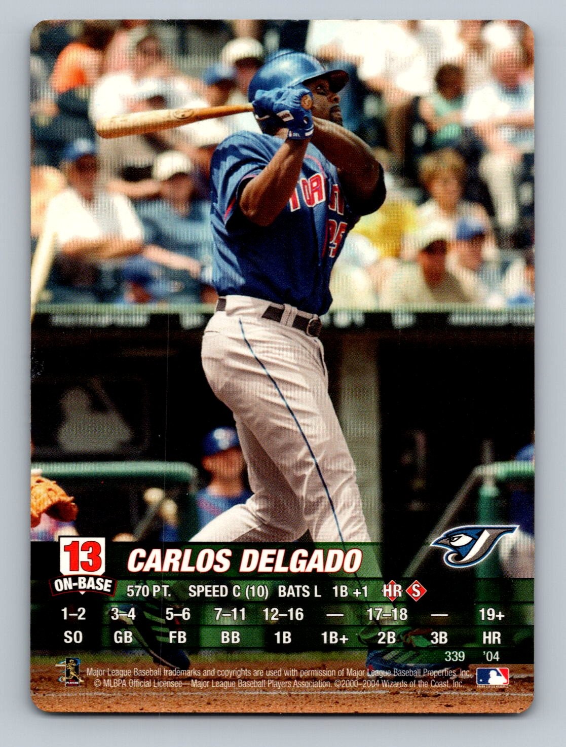 2004 MLB Showdown Carlos Delgado #339