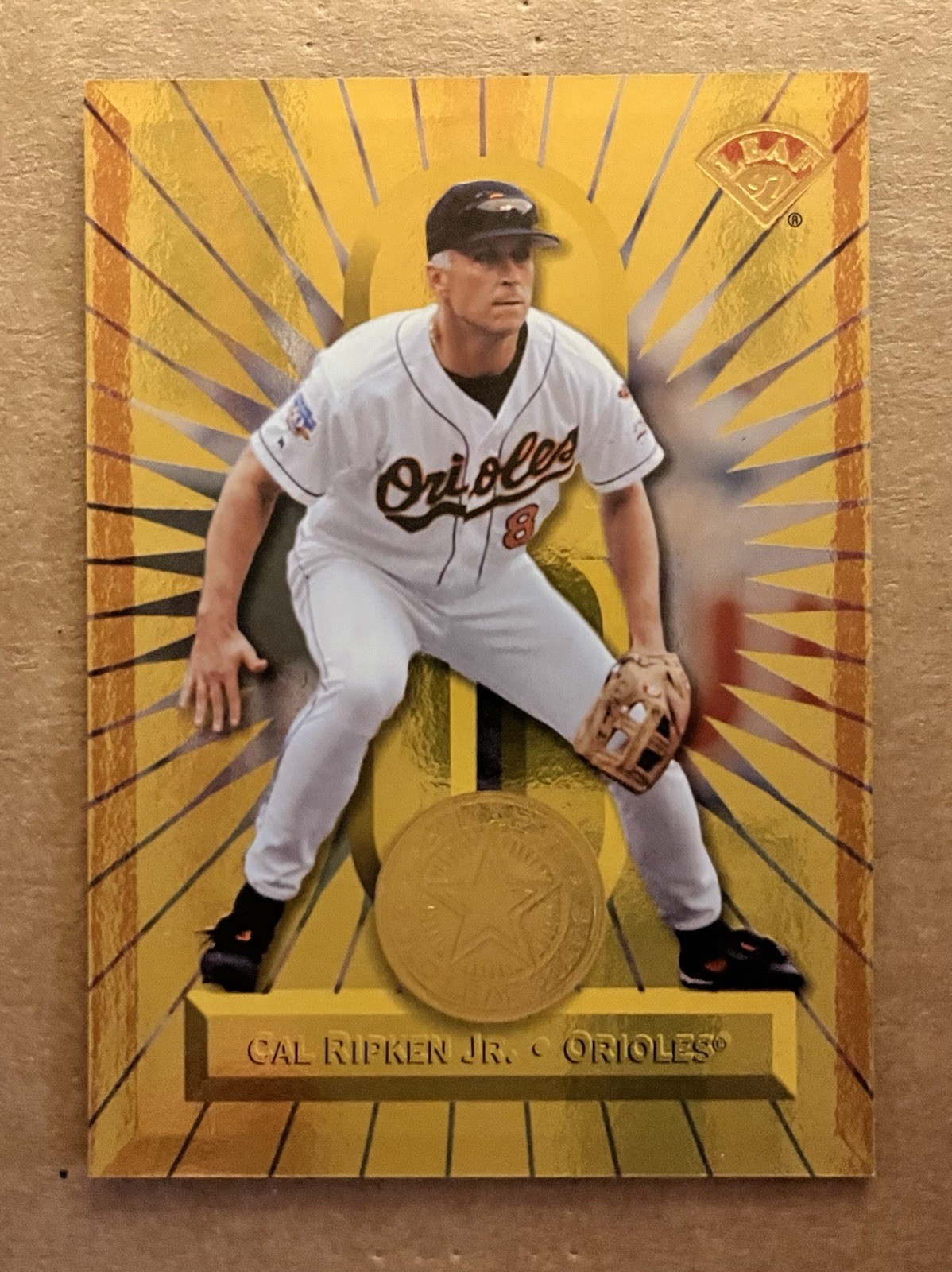 1997 Leaf 22 Karat Gold Leaf Stars Cal Ripken #21 /2500 Orioles HOF
