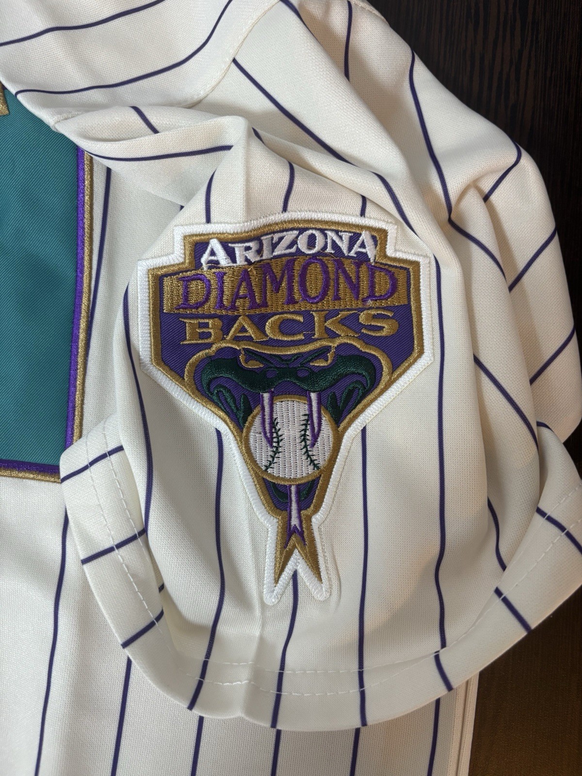 SALE Retro Randy Johnson 2001 Arizona Diamondbacks Men’s World Series Jersey