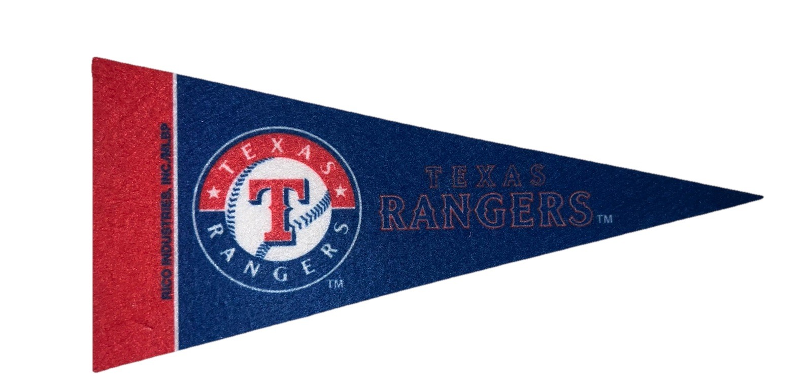 Texas Rangers Mini Pennant 4”x9” MLB Baseball Felt Flag Dark Font- NEW
