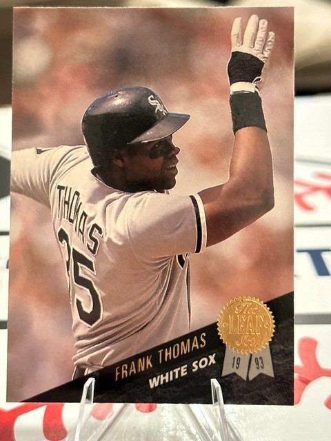 Frank Thomas 1993 Leaf #195 White Sox! 2 Card Min! Read Disc!