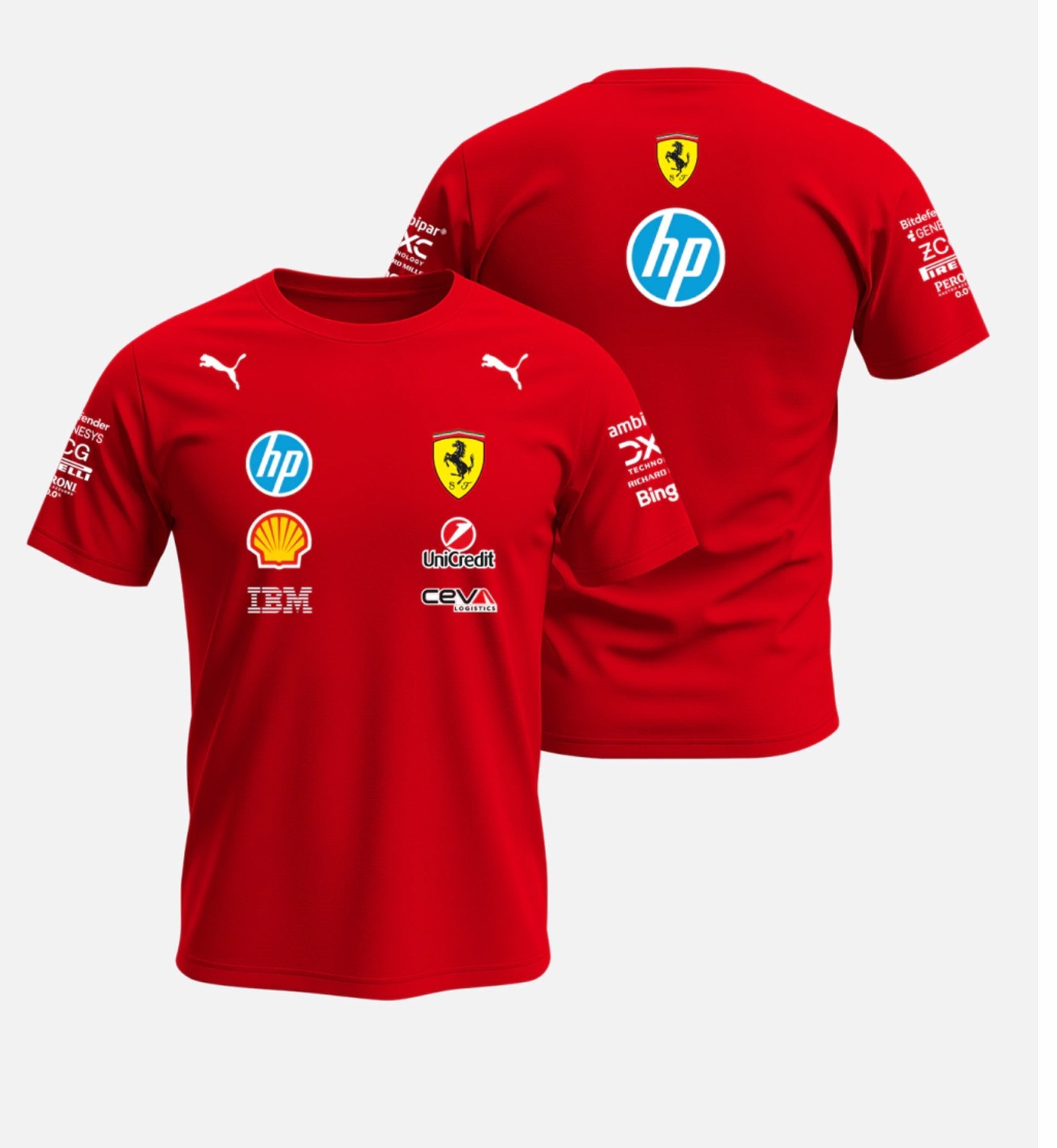 Custom Name – Scuderia Ferrari F1 Team 2026 Logo Red Men’s Shirt – All Size
