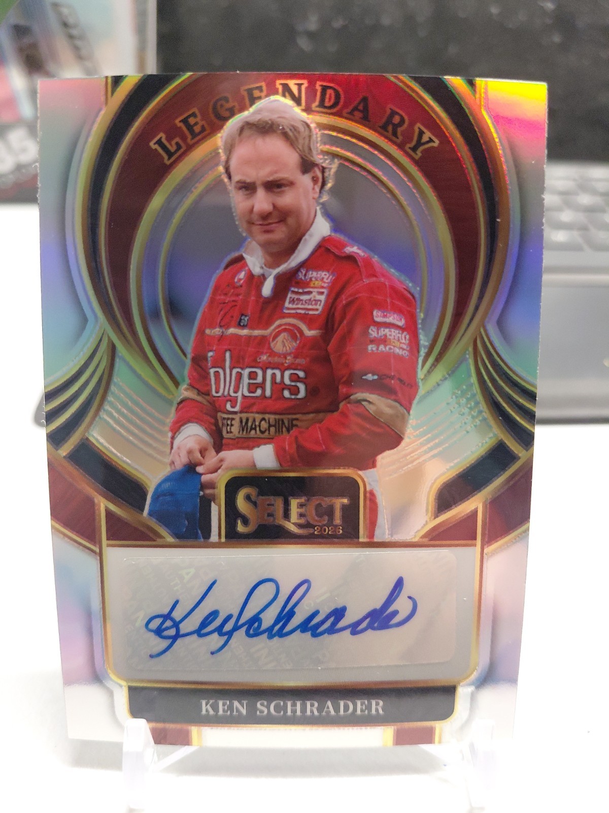 2026 Select Racing Ken Schrader Silver Prizm Parallel Autograph SP