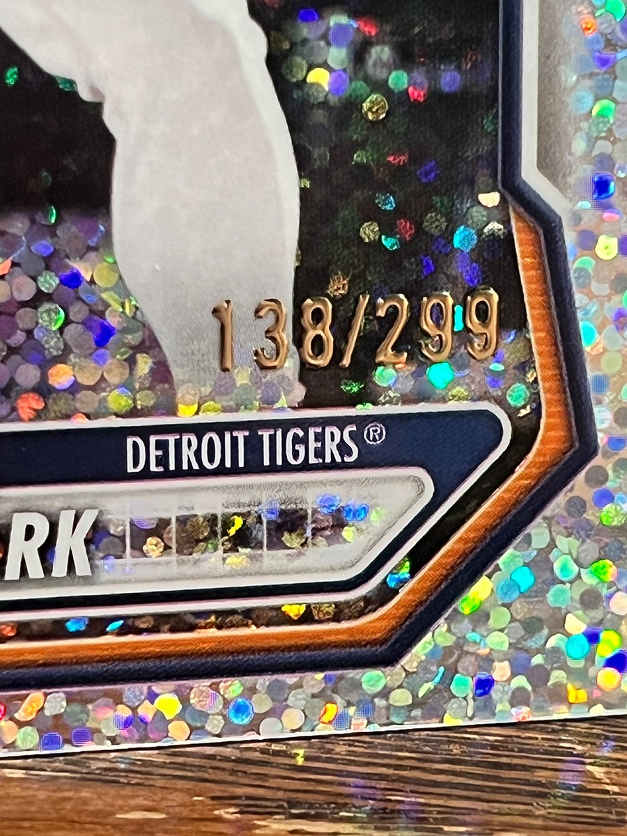 2026 Bowman MAX CLARK BCP-2 Chrome Speckle Parallel /299 Top Prospect Tigers