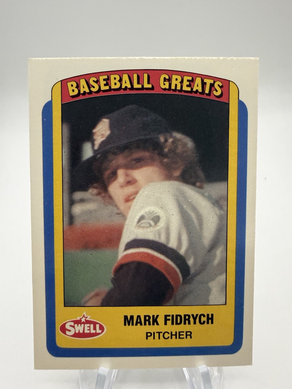 1990 Swell Baseball Greats Mark Fidrych – Detroit Tigers Baseball Card #122
