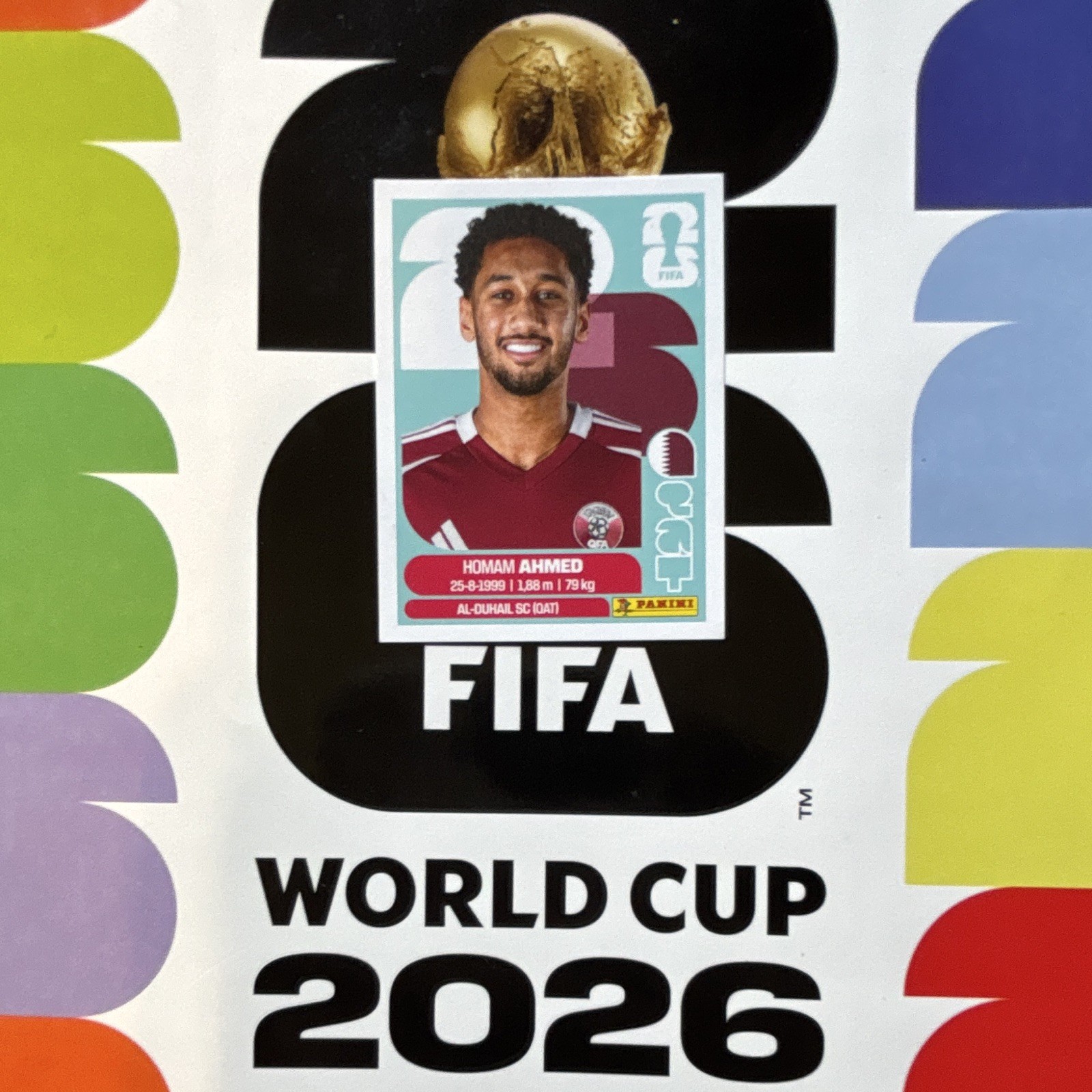 Panini FIFA World Cup 2026 Soccer Sticker Homam Ahmed Al-Duhail SC QAT 5