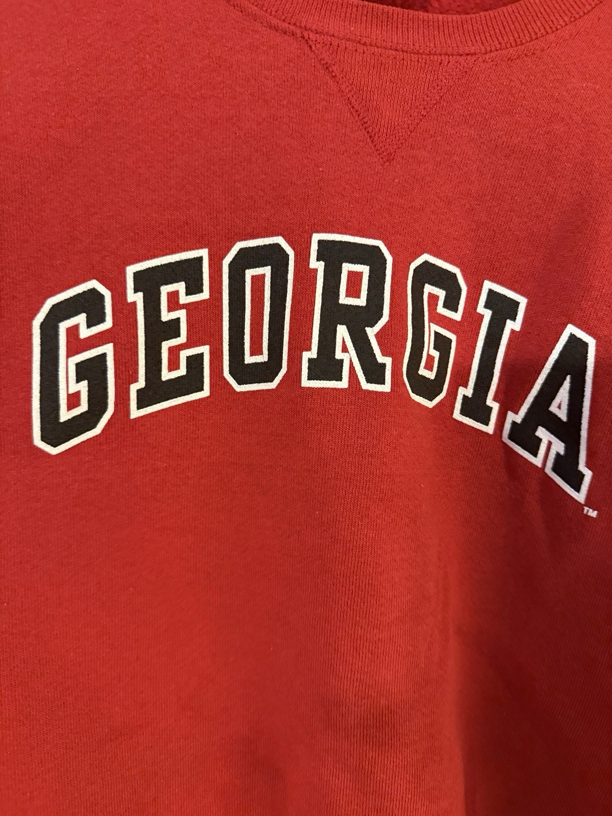 Vintage Women’s UGA Georgia Bulldogs Sweatshirt Crewneck Russell Athletic L