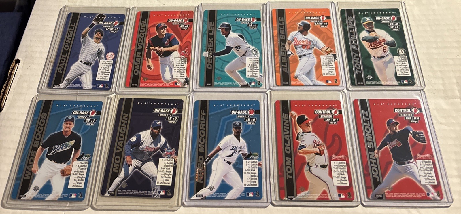2000 MLB Showdown 1st Edition X 10 (read)