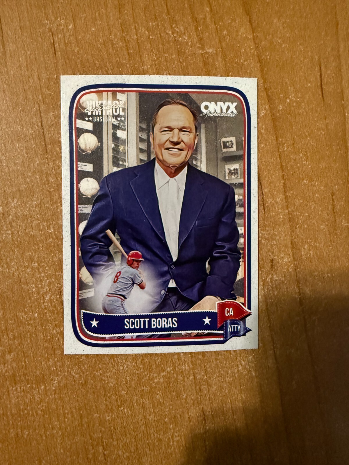 2024 Onyx Vintage Baseball – Scott Boras – #OVSCBO Base Card