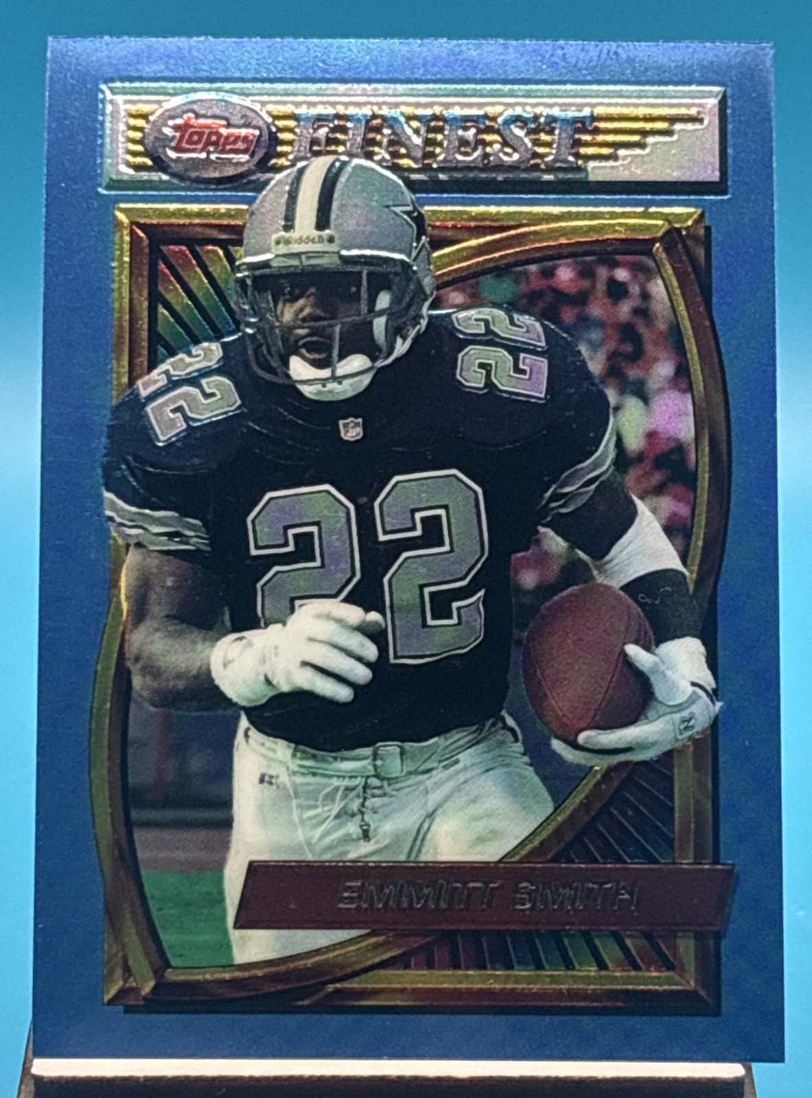 1994 Topps Finest Emmitt Smith #1 Dallas Cowboys HOF RB