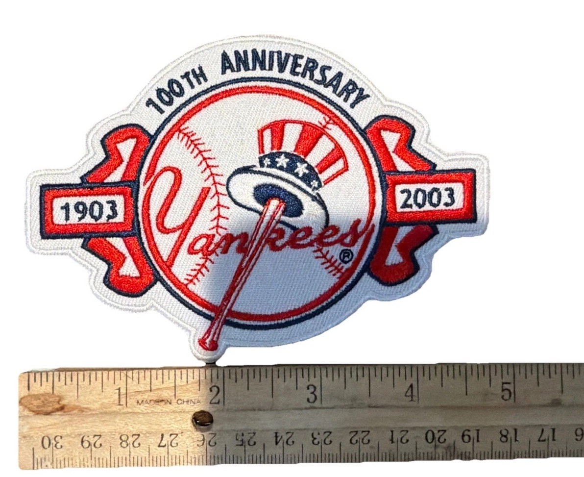 2003 New York Yankees MLB 100th Anniversary Commemorative Sleeve Patch