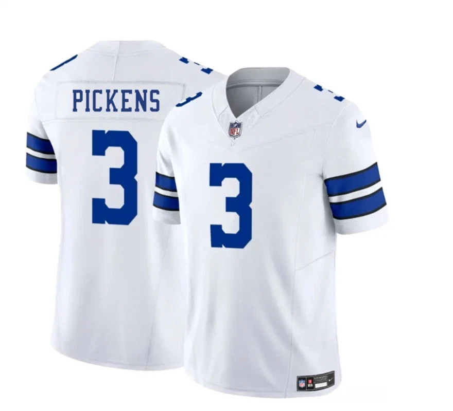 2025 Men’s Cowboys #3 George Pickens Limited Stitched Jersey Navy/White S-3XL