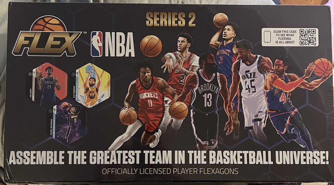 2022 Sequoia Games Flex NBA Basketball Series 2 Sealed Case of 18 NBA Tiles