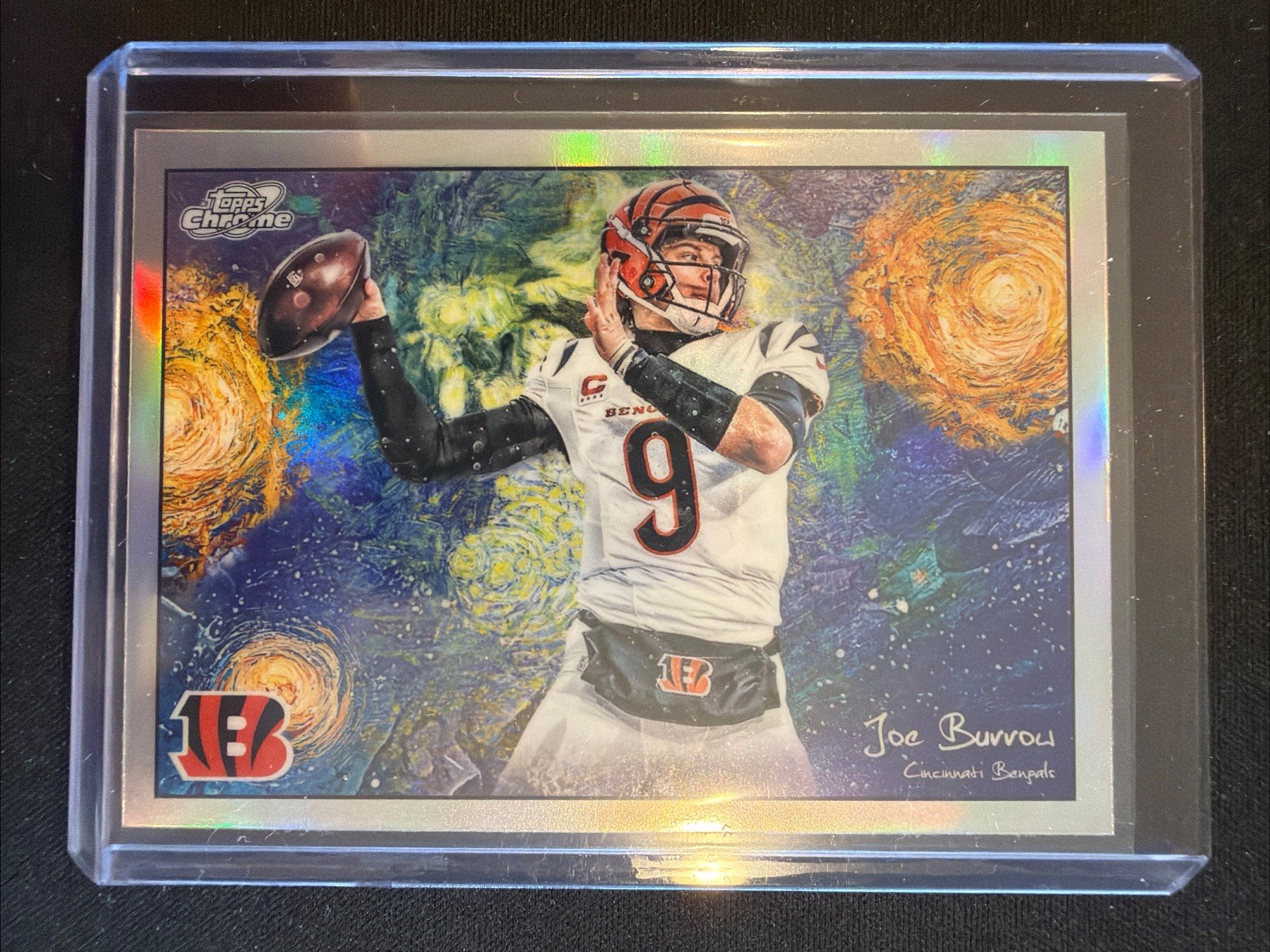 2025 Topps Cosmic Chrome Joe Burrow Stars In The Night #STN-13 Bengals