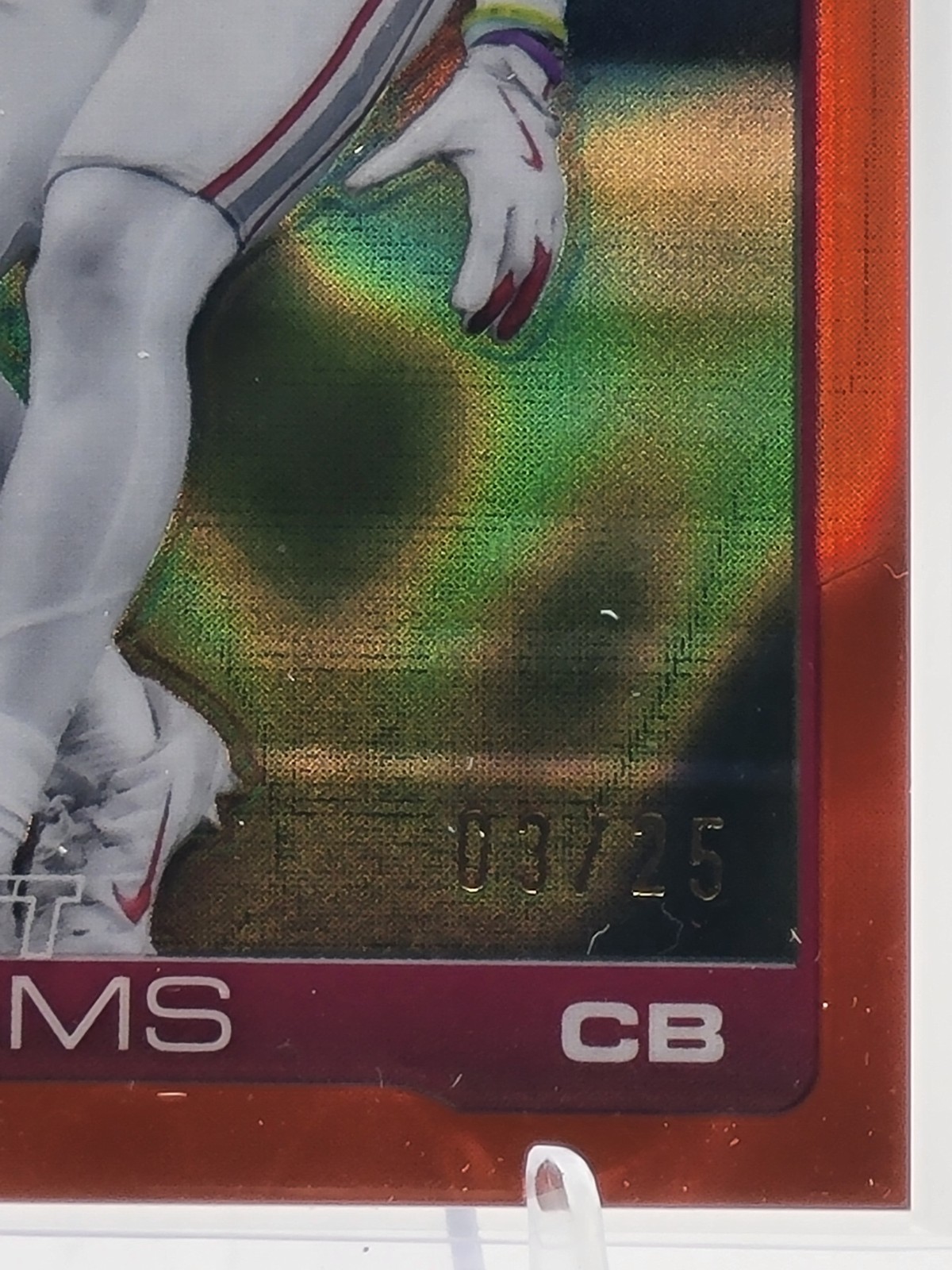 2025 Topps Chrome – Garrett Williams #6 Orange Lava Refractor /25