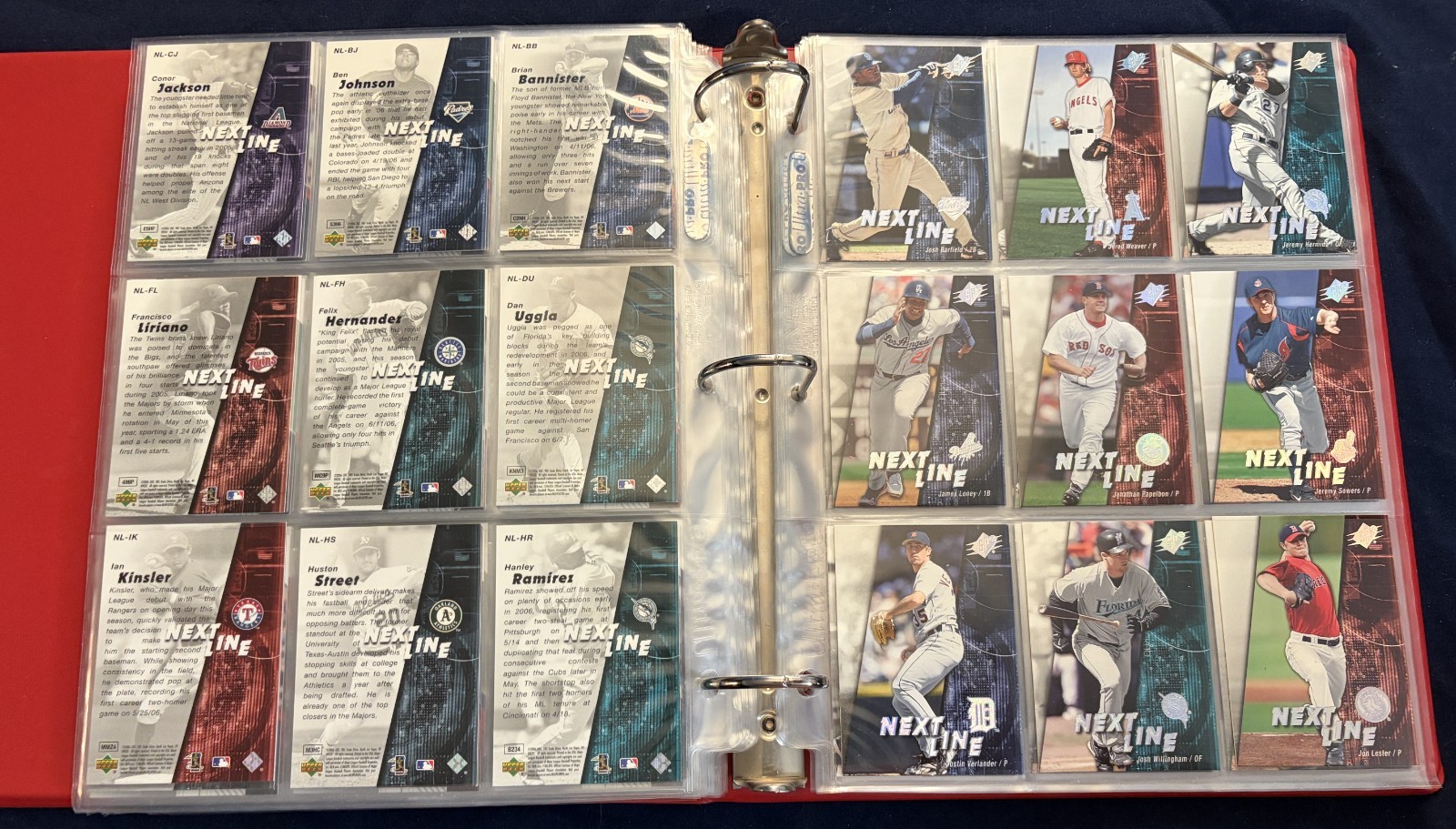 2006 SPx Set includes AUTOS & 3 Insert Sets in Pages & Binder Verlander RC AUTO
