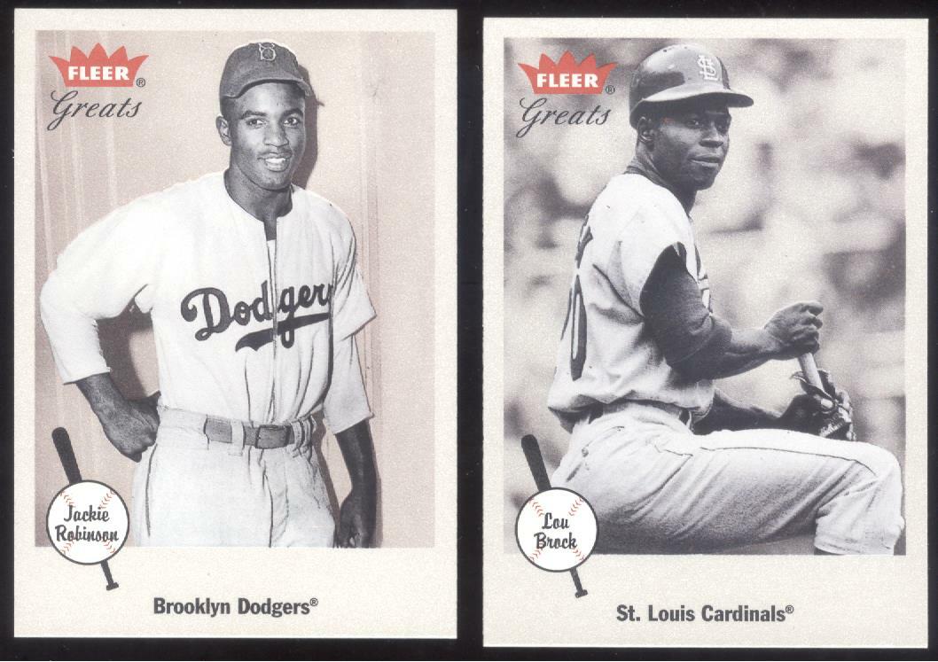 2002 FLEER GREATS OF THE GAME BASEBALL – YOU PICK NUMBERS #1 – 100