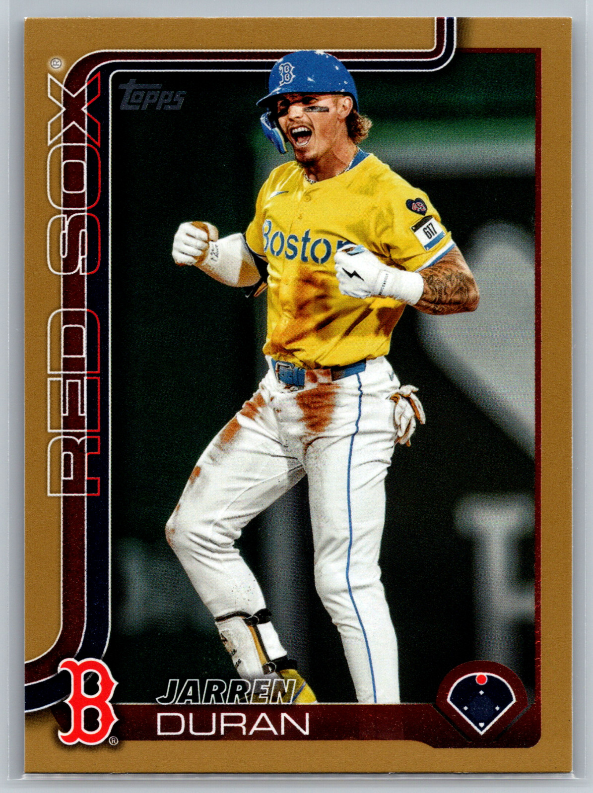Jarren Duran 2025 Topps Series 2 Gold /2025 #587 Boston Red Sox