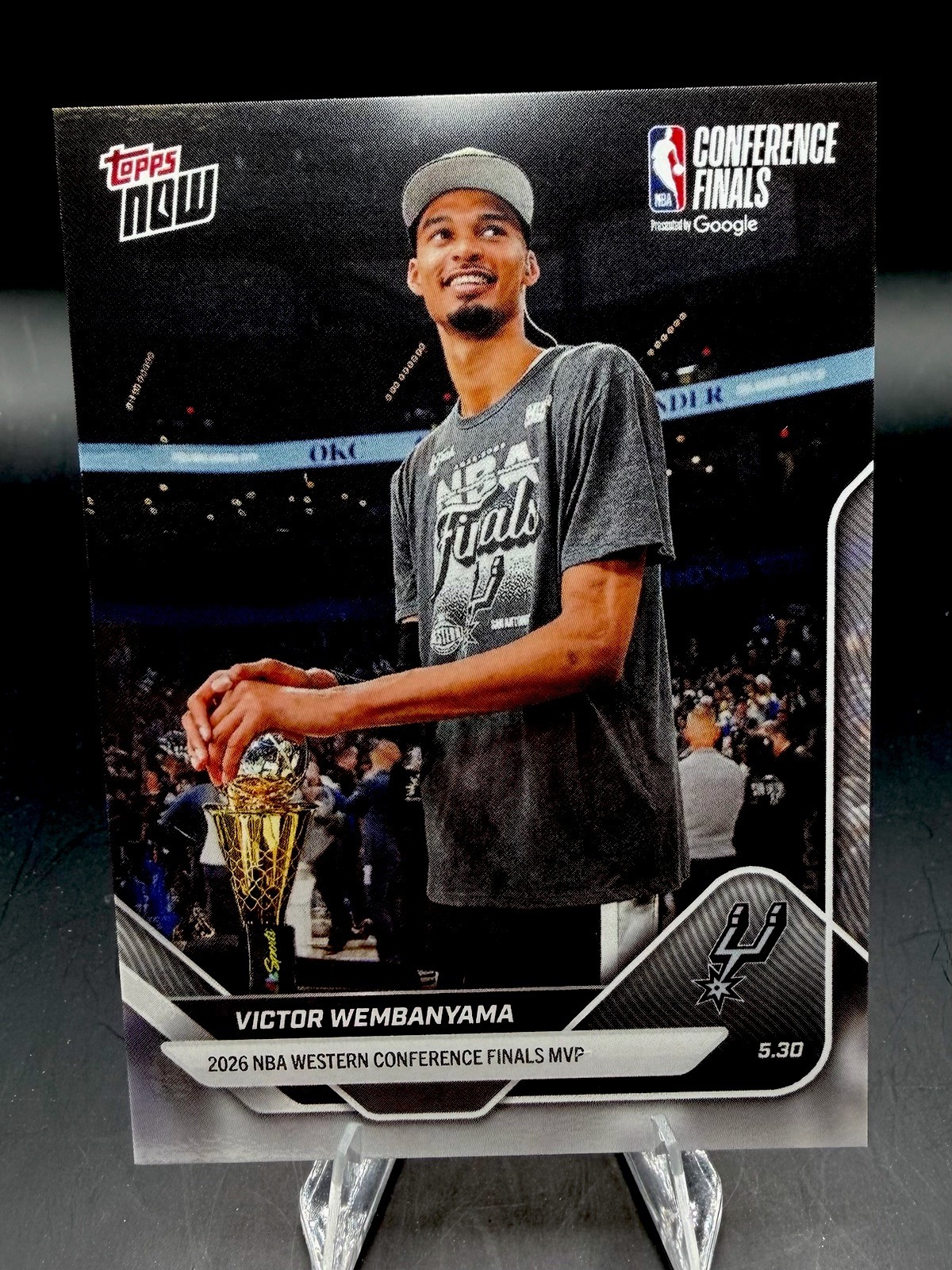 Victor Wembanyama Western Conference MVP 2025-26 NBA Topps NOW Card 324